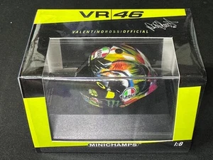 Minichamps 1/8 Valentino Rossi AGV Helmet MotoGP Winter Test 2019 - Picture 1 of 7