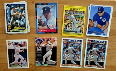 Lote de 13 tarjetas de béisbol Jay Buhner Seattle Mariners y Yankee con NOVATOS  Foto 1 de 2