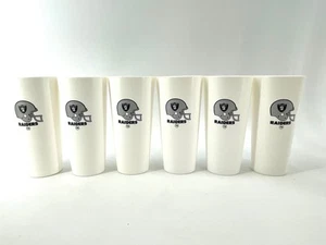 Vintage 80er NFL Oakland Los Angeles Raiders NASCO Souvenir Plastikbecher Set 6 Becher - Bild 1 von 5