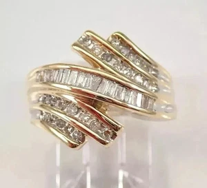 14K Yellow GoldPlated 2Ct Round Cut Lab-Created Diamond Women's Engagement Ring - Picture 1 of 6