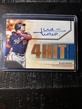 2020 Topps Luminaries Juan Soto Blue Hit Kings Auto #/5 Nationals SSP