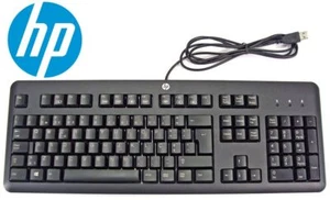 HP USB Wired Keyboard KB BLACK 672647-003 CORDED CABLE Windows MAC *BRAND NEW* - Picture 1 of 1