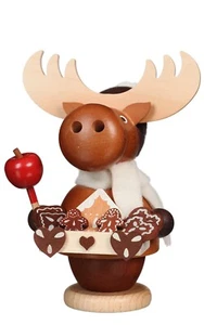 NEU IM KARTON - Ulbricht Mini Elch Lebkuchen Verkäufer - Deutscher Räuchermann/Räuchergefäß - Bild 1 von 1