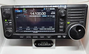 IC-705/IC-905 Supporto stampato in 3D con etichetta CALLSIGN - Foto 1 di 7