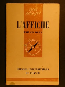 L'affiche - Lo Duca Coll. Que sais-je? QSJ 153 Art Toulouse Lautrec Mucha Poster - Imagen 1 de 1