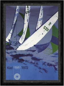 Kiel 1972 Olympia Sommerspiele Segeln Schilksee Kunstdruck Faks_Werbung 676 - Bild 1 von 1