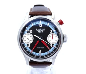 HANHART PIONEER RACEMASTER GMT 737 01008 Automatic Germany HDS Pro Racing Watch - Picture 1 of 10