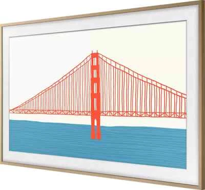 Samsung 50 inch The Frame Customizable Bezel In Modern Teak - Image 1 of 3