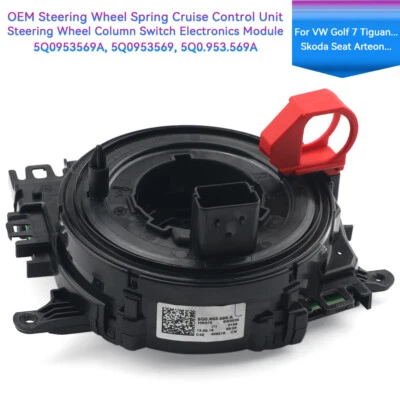 OEM 5Q0953569A para VW SEAT SKODA resorte de reloj anillo colector módulo de columna de dirección - Imagen 1 de 4