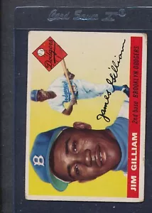 1955 Topps #5 Jim Gilliam Dodgers Fair *941 - Foto 1 di 1