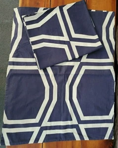 Kate Spade Pair Deep Purple & White Bow Tie Standard Pillow Cases/Shams - Picture 1 of 3