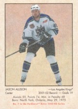 2002-03 Parkhurst Retro Hockey Mini #7 Jason Allison