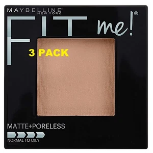 3 PACK Maybelline NY Fit Me Matte + Poreless Powder Makeup True Beige 0.29 Oz - Picture 1 of 1
