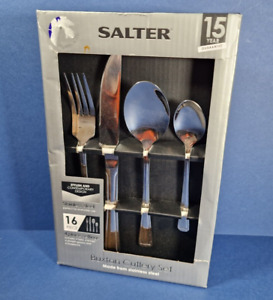 SALTER BUXTON Cutlery Set Stainless Steel 16 Piece 4 Person Tableware Elegance