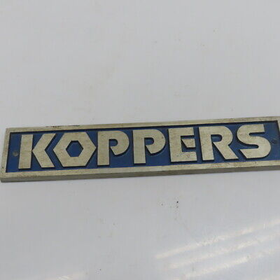 Koppers Granulator Machine Name Plate 13-1/2  X 2-1/2  Cast Aluminum 1/2  Thick • 36.99$