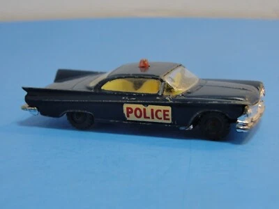 Husky Buick Electra Blue Police Car Diecast 1960s Great Britain - Image 1 of 4