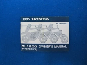 Honda 1985 GL1200 Gold Wing Interstate New Old Stock Factory Owners Manual F628 - Picture 1 of 5