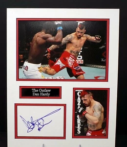 Dan HARDY The Outlaw MMA UFC Signed & Mounted Photo Display 1 + Dealer COA - Picture 1 of 1