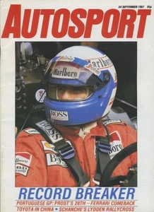 AUTOSPORT 24/09/1987 GP PORTUGAL GrA DONINGTON CART NAZARETH HONG-KONG BEIJING - Imagen 1 de 1