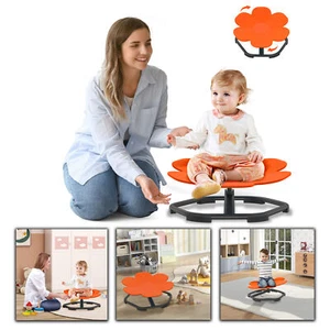 Kinder Drehstuhl Sensorischer Karussell Autismus Sensorikspielzeug Blumen Stuhl - Bild 1 von 12
