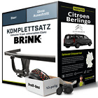 Produktbild - Für CITROEN Berlingo Typ ER, EC, K9 Anhängerkupplung starr +eSatz 13pol uni. 18-