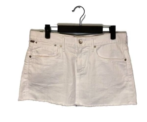 Citizens of Humanity Mini Skirt Womens 32" Denim Raw Edge Y2K 90s Festival - Picture 1 of 6