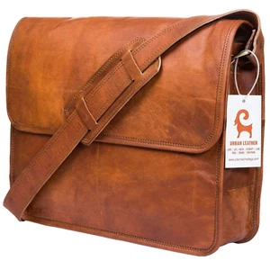 Messenger Schultertasche Laptop Aktentasche Tasche Leder Free Spirit Vintage - Bild 1 von 4