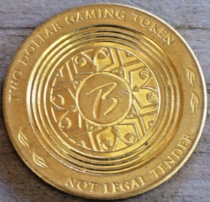$2 SLOT TOKEN FROM THE BORGATA CASINO ATLANTIC CITY, VERY RARE - Picture 1 of 2