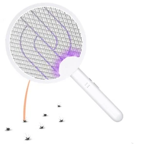 RAQUETA MOSQUITERA ELÉCTRICA RECARGABLE LED UV TRAMPA ANTI MOSQUITOS MOSCAS - Imagen 1 de 13