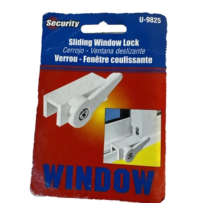 Window Lock, PRIME-LINE U 9825 White, 5/8 in L, 11/32 in W 54DP48 - Image 1 of 4