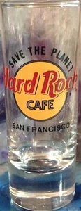 Hard Rock Cafe SAN FRANCISCO 4" VIDRIO TIRO Salvar el Planeta "STP" HRC Logotipo 2da G - Imagen 1 de 1