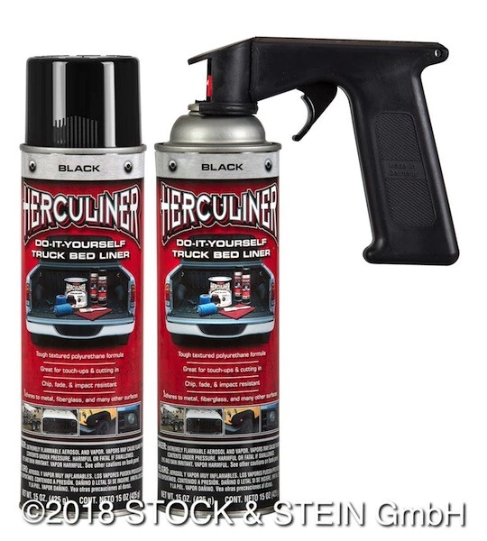 Beschichtungsfarbe HERCULINER 2 Spraydosen a 440ml inkl. Griff - Bild 1 von 1