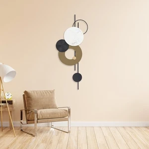 Metal Wall Decoration Wall Picture Metal Geometric Round Metal Wall Decoration - Picture 1 of 16