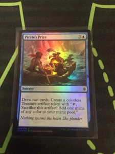 MTG Magic The Gathering Pirate’s Prize Foil XLN Blue Sorcery Card Draw Commander - Picture 1 of 1