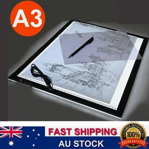 A3/A4 LED Light Tracing Box Design Tattoo Stencil Drawing Lightbox Pad Board AU. - Picture 1 of 11