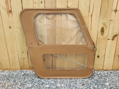 Оригинальная желтовато-коричневая мягкая дверь JEEP CJ7 CJ8 1976-86 REGALITE со стороны пассажира - Изображение 1 из 4