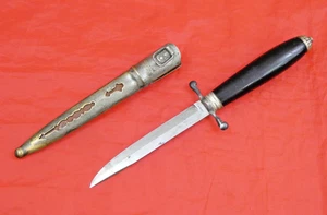 NICE VINTAGE SWEDISH PUUKKO KNIFE SCANDINAVIAN WOOD HANDLE Hunting Dagger Sweden - Picture 1 of 24