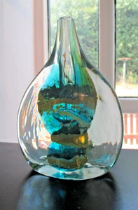 Superb Rare Early Form Lollipop Art Vase, Michael Harris Mdina 1969-1972 - Picture 1 of 12