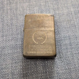 Zippo Lighter 19 1932-1982 50th SOLIDBRASS - Picture 1 of 4