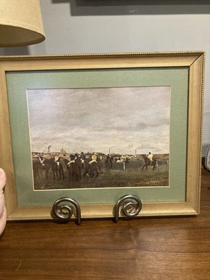 Edgar Degas The Racers In The Countryside impresión enmarcada personalizada galería de colección Foto 1 de 4