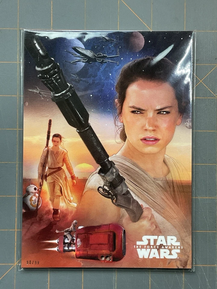 TOPPS / Star Wars The Force Awakens -OVERSIZED MONTAGE CARD SET sn. 90/99 (2015) - Image 1 of 4