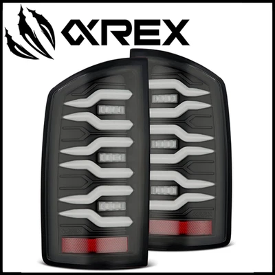 AlphaRex LUXX 黑色 LED 尾灯 适合 2002 - 2005 道奇 Ram 1500/03-06 2500 3500 — 第 1/4 张图片