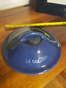 Le Creuset Enameled Stoneware Navy Blue* LID ONLY 7.5 Inches  - Picture 1 of 5