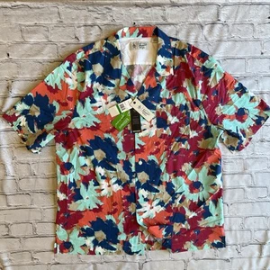 Penguin Men’s Print Button Down Short Sleeve Shirt Brand New Large Colorful NWT - Picture 1 of 16