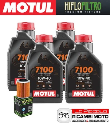 Kit Tagliando 4 OLIO [MOTUL] 7100 10w40 + FILTRO Aprilia RSV 1000 R 2006 2007 Foto 1 de 4