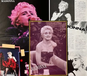 MADONNA 1987 PIN UP & 4PAGE CLIPPING JAPAN MAGAZINE IR 9S - Picture 1 of 5