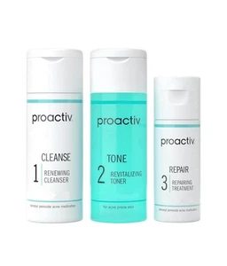 Proactiv 3-step Acne Treatment Exp. 04/2026 4oz Cleanse/4oz Tone/2oz Repair NEW - Picture 1 of 14