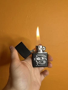 Vintage 1993 Yin Yang Eye Of Rah Flip Top Feuerzeug - Bild 1 von 4