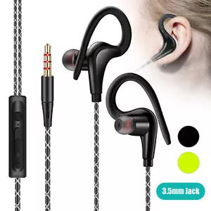 Wired Earbuds Headphones with Secure Ear Hook&Microphone for Sports Running W7B7 - Bild 1 von 12