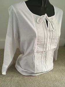 Emreco Ladies 3Qtr Sleeve Round Neck Cotton Top - Style 6252 - RRP £29.99 - Picture 1 of 10